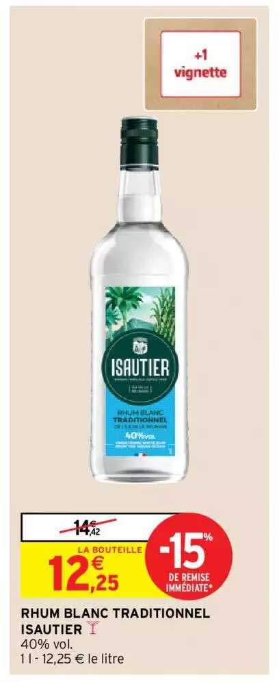 Rhum Blanc Traditionnel Isautier