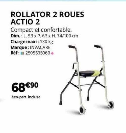 Rollator 2 Rouges Actio  2