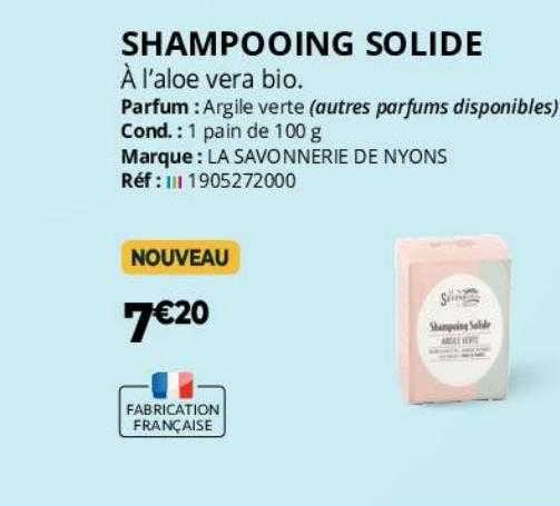 shampooing solide  la savonnerie de nyons