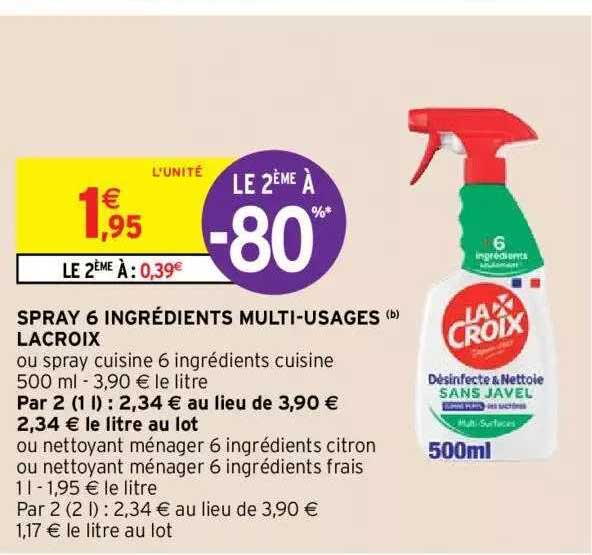 Spray 6 Ingrédients Multi-usages Lacroix