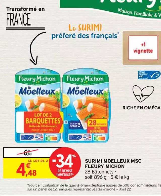 surimi moelleux msc fleury michon