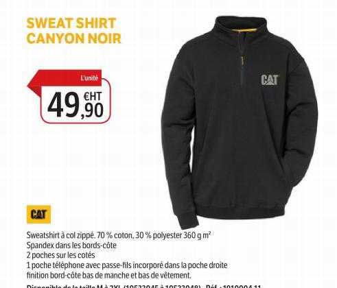 sweat shirt canyon noir cat