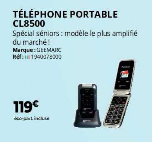 téléphone portable cl8500