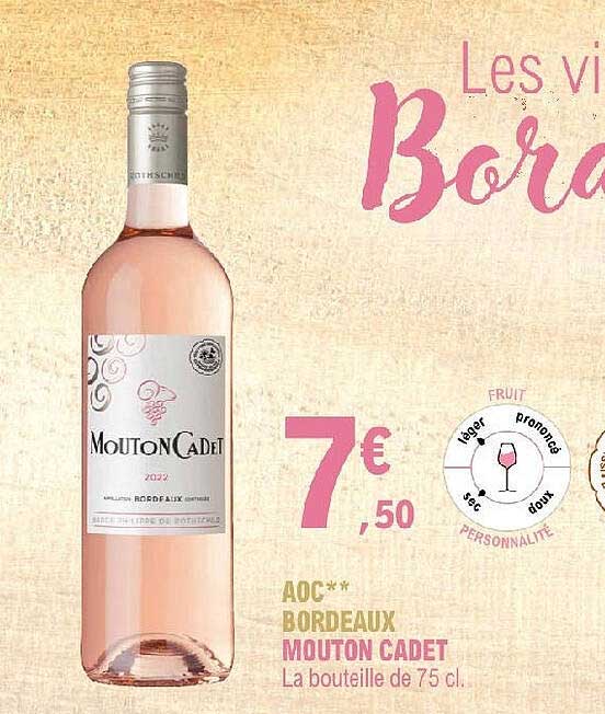 aoc bordeaux mouton cadet