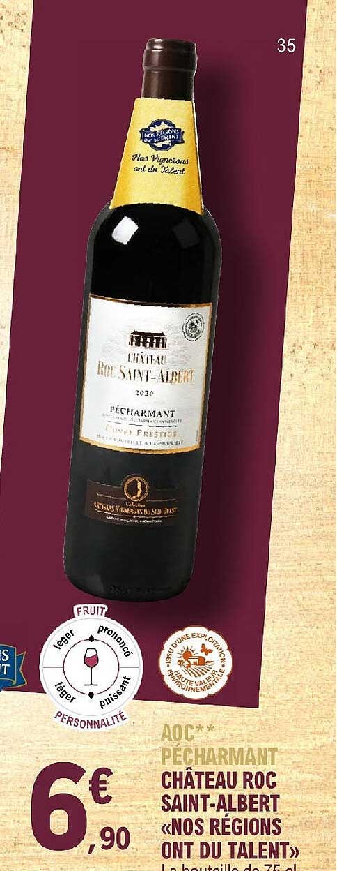 aoc pécharmant château roc saint-albert «nos régions ont du talent»