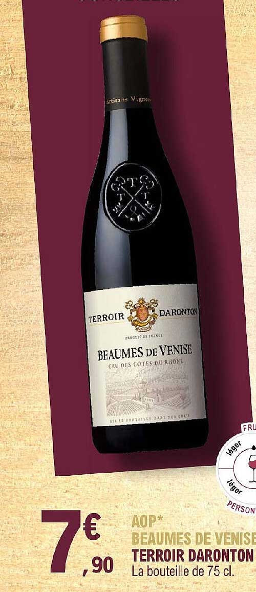 aop beaumes de venise terroir daronton
