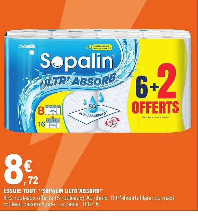essuie tout "sopalin ultr'absorb"