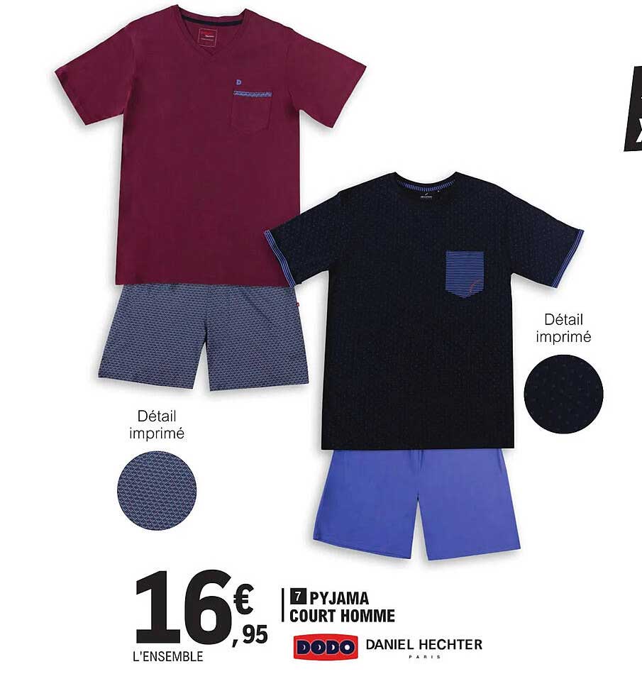 pyjama court homme dodo