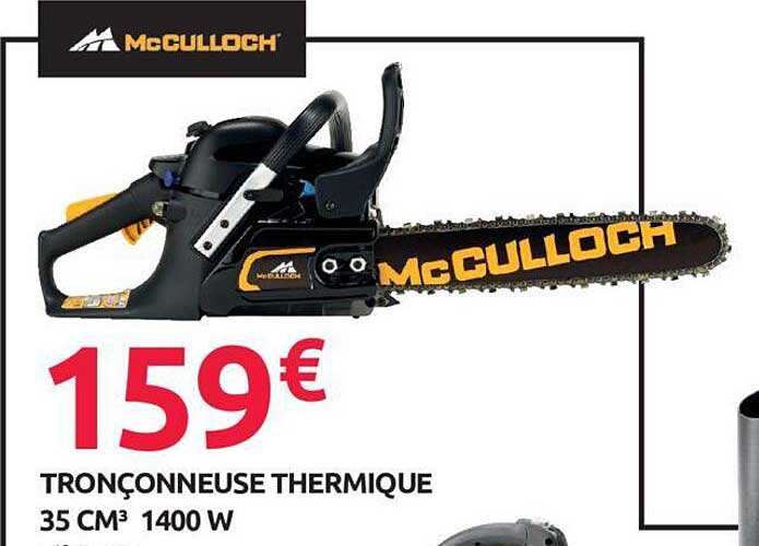 tronçonneuse thermique 35 cm³ 1400w mc culloch