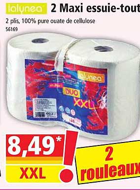 2 maxi essuie-tout lalynea