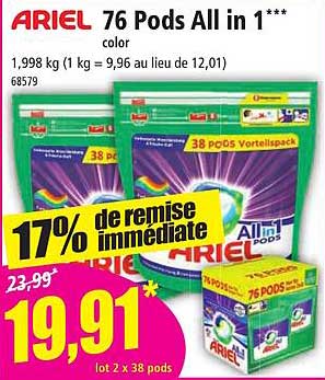 76 pods all in 1 color ariel