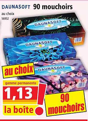 90 Mouchoirs Daunasoft
