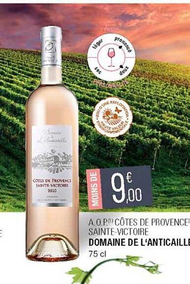 a.o.p côtes de provence sainte-victoire domaine de l'anticaille