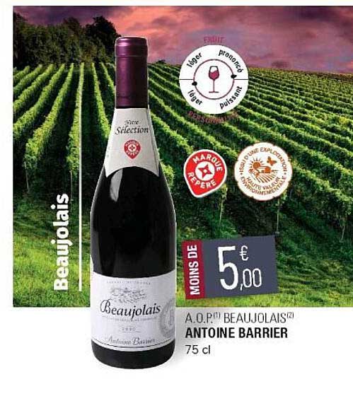 a.o.p. beaujolais antoine barrier