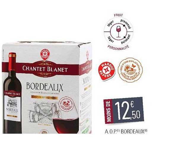 a.o.p. bordeaux chantet blanet