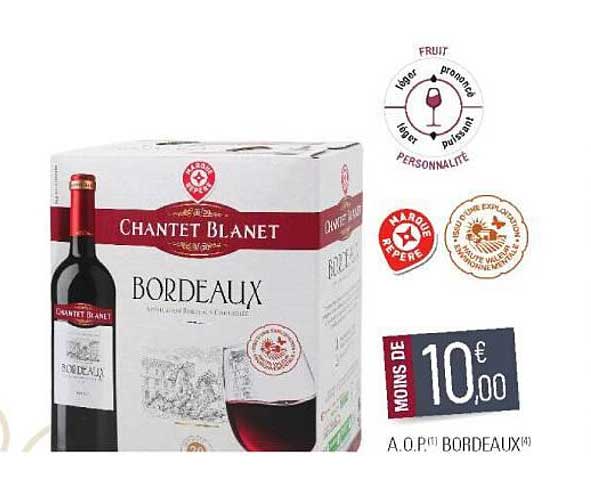 a.o.p. bordeaux chantet blanet