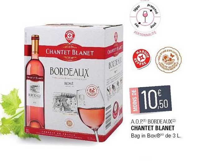 a.o.p. bordeaux chantet blanet
