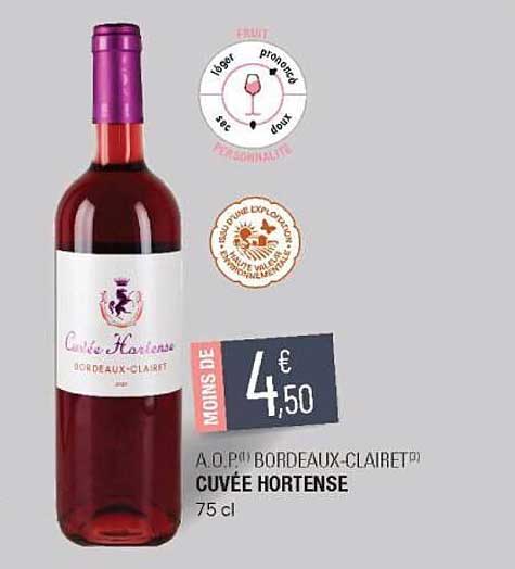 a.o.p. bordeaux-clairet cuvée hortense