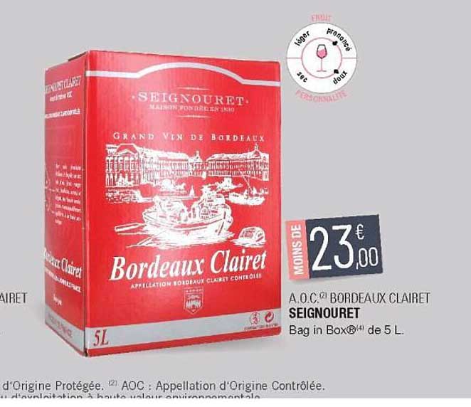 a.o.p. bordeaux clairet seignouret