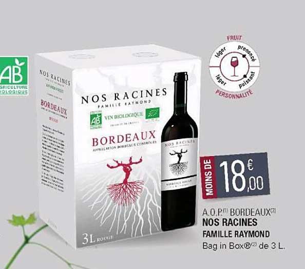 a.o.p. bordeaux nos racines famille raymond