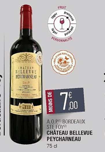a.o.p. bordeaux ste foy château bellevue peycharneau