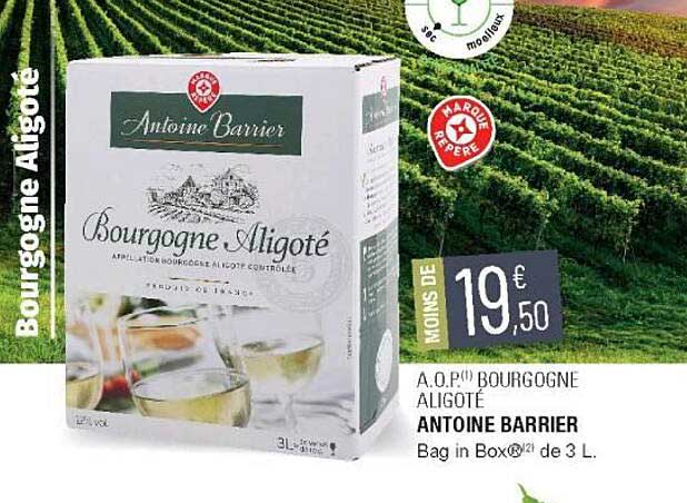 a.o.p. bourgogne aligoté antoine barrier