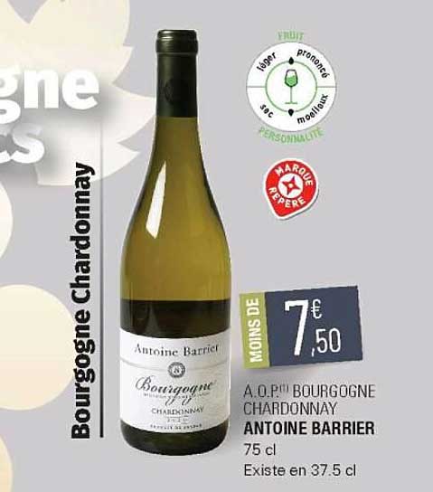 a.o.p. bourgogne chardonnay antoine barrier