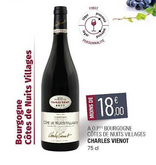 a.o.p. bourgogne côtes de nuits villages charles vienot
