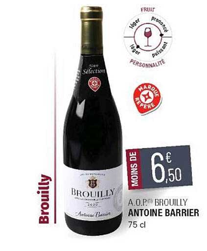 a.o.p. brouilly antoine barrier