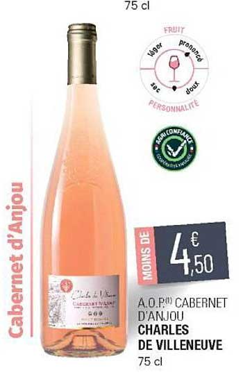 a.o.p. cabernet d'anjou charles de villeneuve