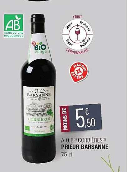 a.o.p. corbières prieur barsanne