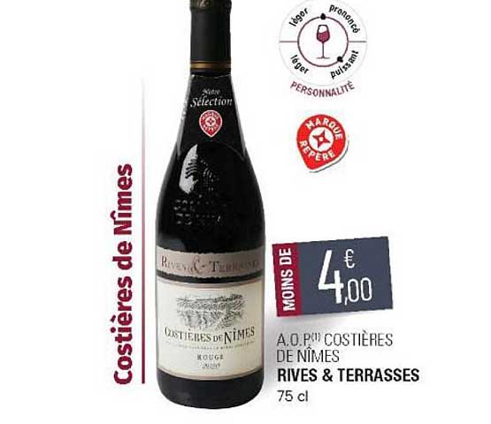 a.o.p. costières de nîmes rives & terrasses