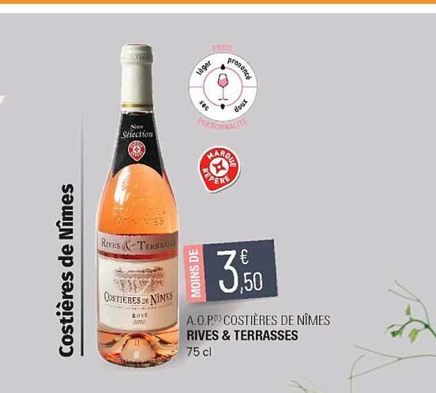 a.o.p. costières de nîmes rives & terrasses