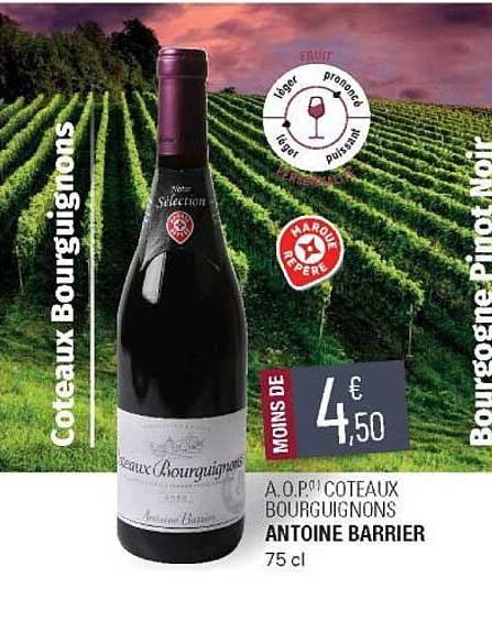 a.o.p. côteaux bourguignons antoine barrier