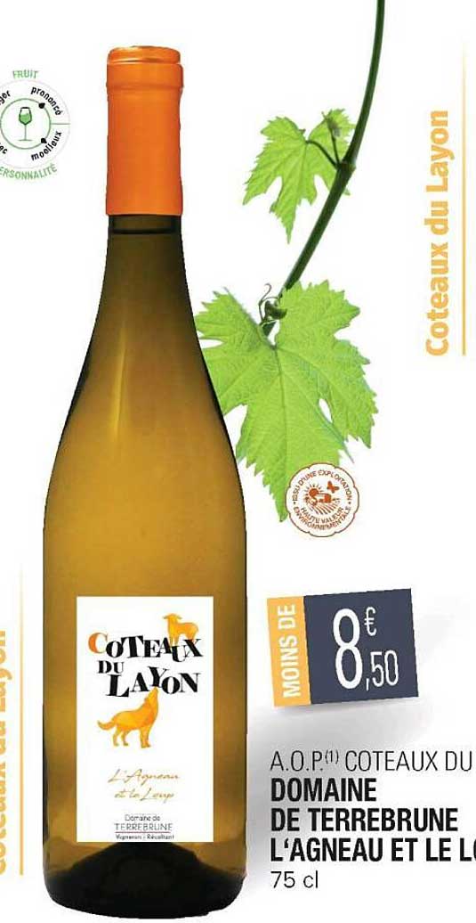 a.o.p. coteaux du domaine de terrebrune l'agneau et le loup