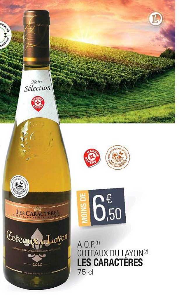 a.o.p. coteaux du layon les caractères