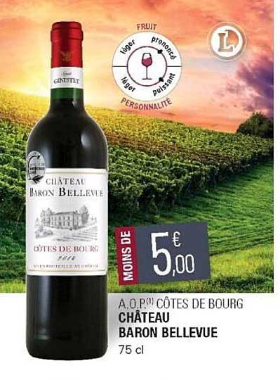 a.o.p. côtes de bourg château baron bellevue