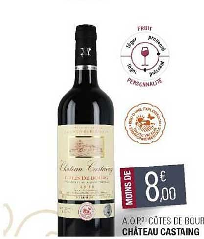 a.o.p. côtes de bourg château castaing
