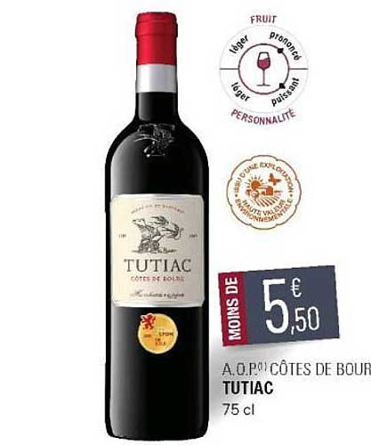 a.o.p. côtes de bourg tutiac