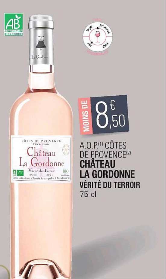 a.o.p. côtes du provence château la gordonne