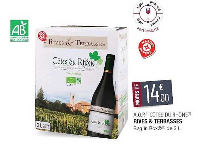 a.o.p. côtes du rhône rives & terrasses