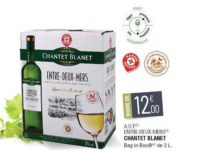 a.o.p. entre-deux-mers chantet blanet