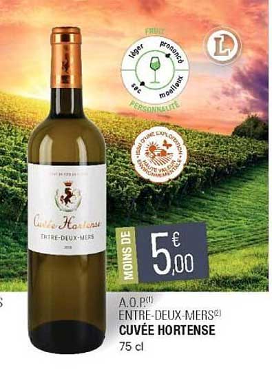 a.o.p. entre-deux-mers cuvée hortense