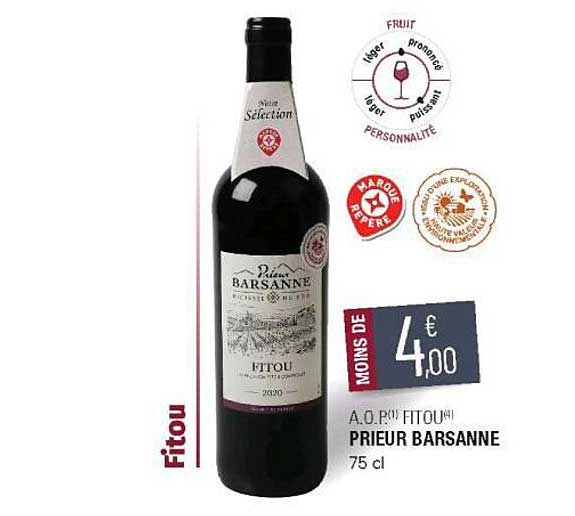 a.o.p. fitou prieur barsanne