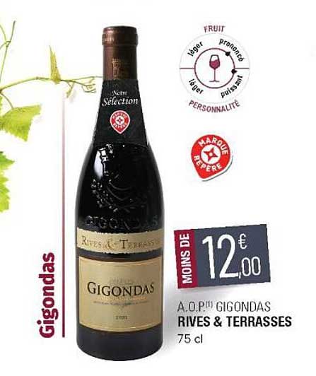 a.o.p. gigondas rives & terrasses