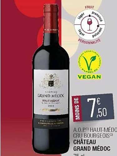 a.o.p. haut-médoc cru bourgeois château grand médoc