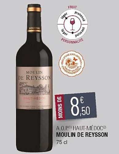 a.o.p. haut-médoc moulin de reysson