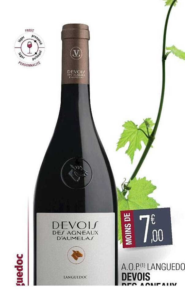 a.o.p. languedoc devois des agneaux d'aumelas