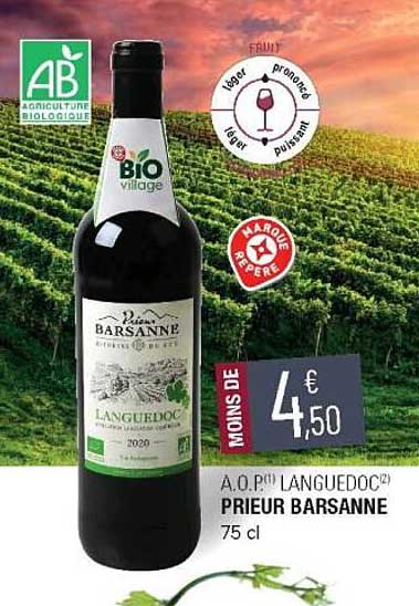 a.o.p. languedoc prieur barsanne