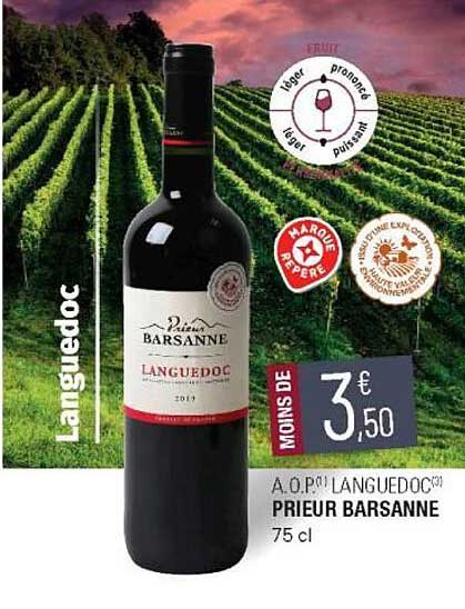 a.o.p. languedoc prieur barsanne